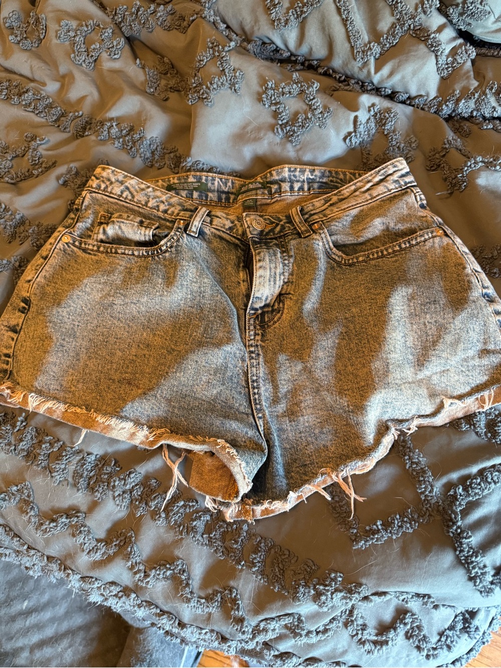 wild fable Light Blue High-Rise Distressed Jean Shorts